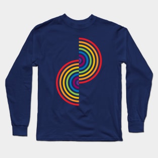 Groovy Waves  - Neon Rainbow Long Sleeve T-Shirt